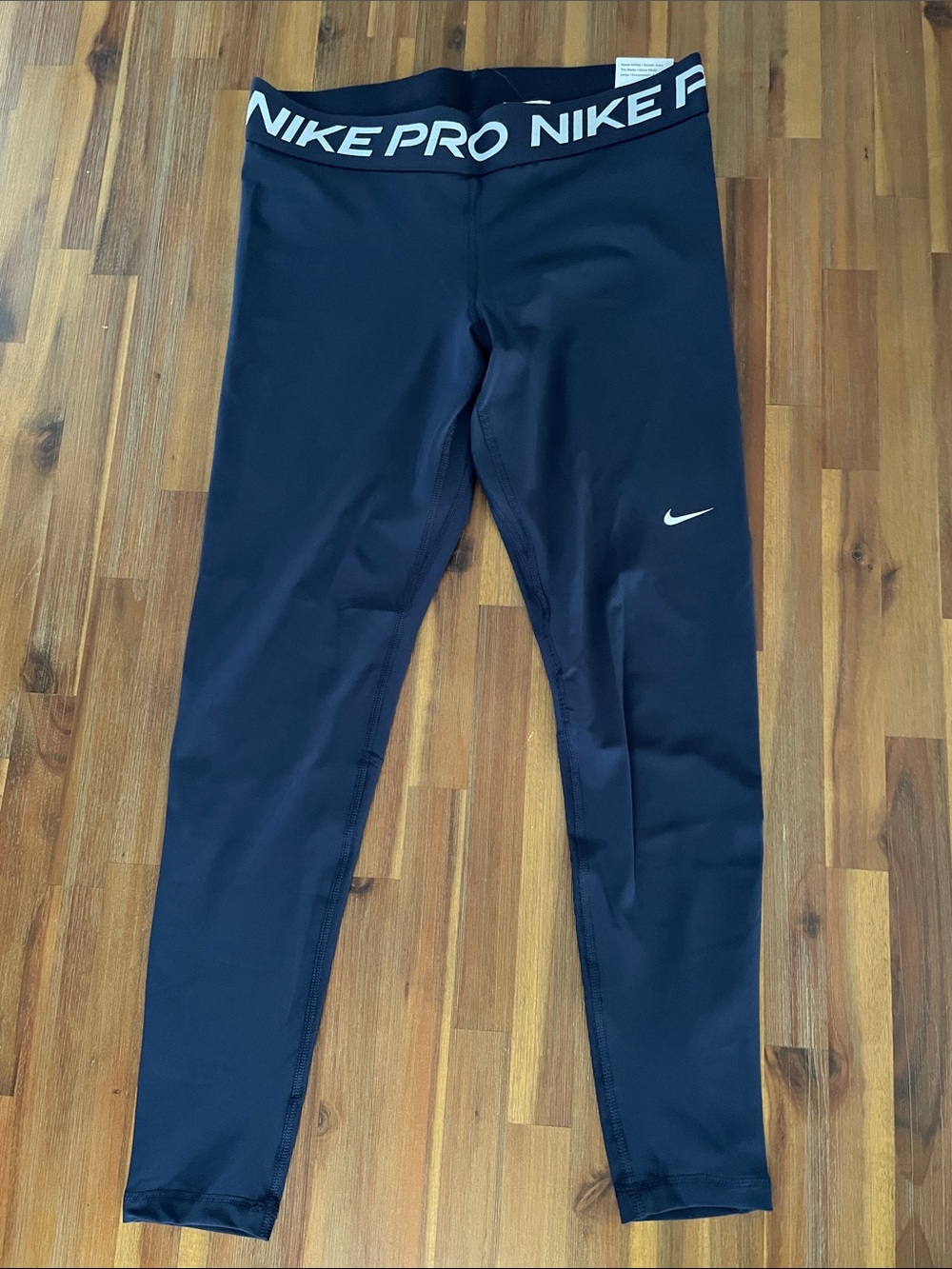 Nike Women’s Navy Blue Pro Compression Leggings with Nike PRO Waistband